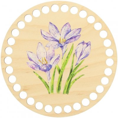 Natana malované dno pro košík fialový šafrán 15cm – Zboží Dáma