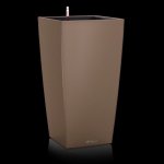 Lechuza Květináč Cubico Color Kapučíno 22 cm – Hledejceny.cz