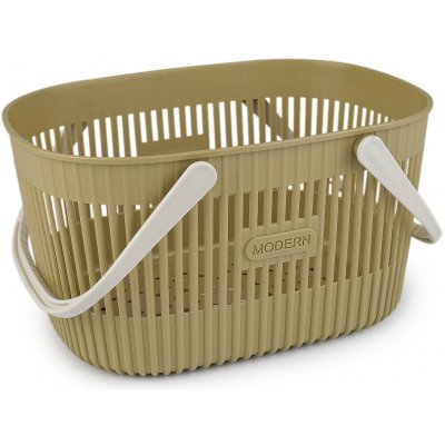Prima-obchod Plastový košík 20x27 cm, barva 3 zelená khaki světlá – Sleviste.cz