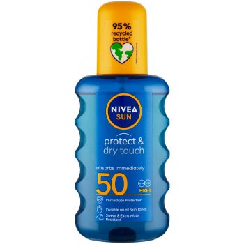 Nivea Sun Protect & Dry Touch neviditelný spray na opalování SPF50 200 ml