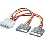 GEMBIRD Kabel SATA napájecí rozdvojka 15cm 1x 5.25 na 2xSATA GEMBIRD CC-SATA-PSY – Sleviste.cz
