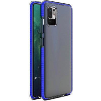 Pouzdro Hurtel TPU Spring ultratenké Xiaomi Redmi Note 10 5G / Poco M3 Pro 5G - tmavě modré