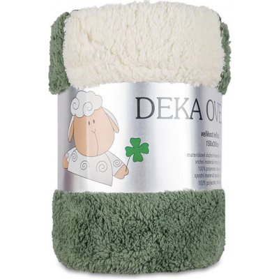 Tegatex Deka mikroflanel Sleep Well ovečka lesní zelená 150x200 – Hledejceny.cz