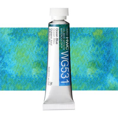 Holbein Granulating akvarelová barva 5 ml Ocean Blue – Sleviste.cz