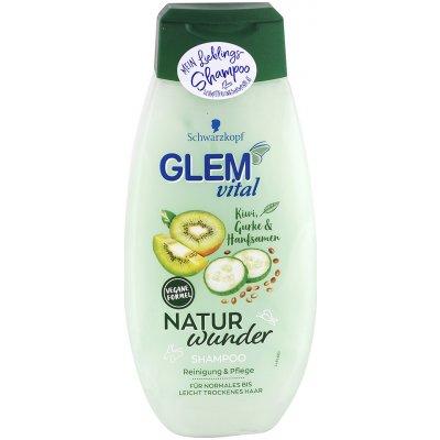 Glem Vital Natur Wunder šampon vlasy kiwi, okurky a konopí 350 ml