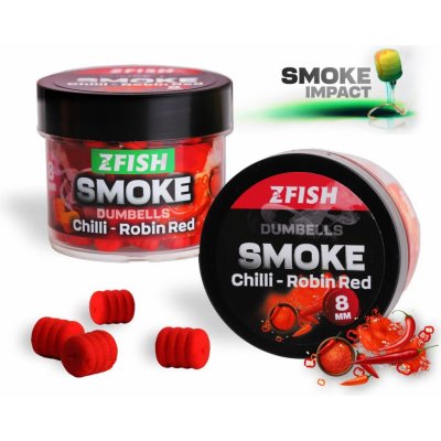 Zfish Smoke Dumbells 8 mm 20 g Chilli Robin Red – Zboží Dáma