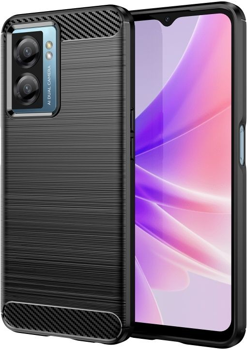 Pouzdro Carbon Realme Narzo 50 5G černé