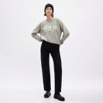 GAP mikina s logem šedá – Zboží Dáma