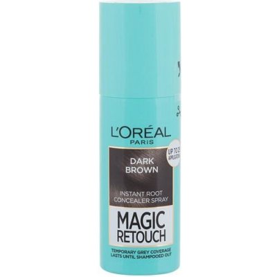 L'Oréal Magic Retouch Instant Root Concealer Spray Dark Brown 75 ml – Zboží Mobilmania