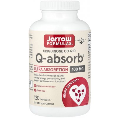 Jarrow Formulas Q-absorb 100 mg 120 měkkých tobolek – Hledejceny.cz