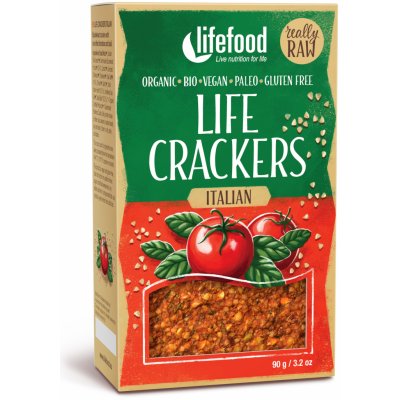 Lifefood Life Crackers Italské Bio 90 g – Zbozi.Blesk.cz