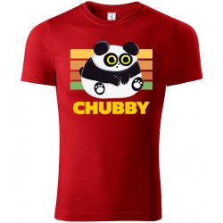 MemeMerch tričko Chubby Linda červená