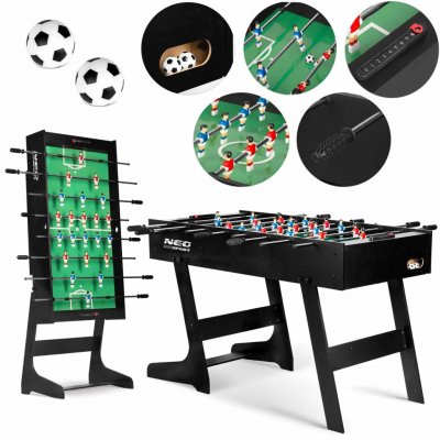 Neo-Sport Stolní fotbal 121 x 61 x 80 cm NS-803 černý – Zboží Živě