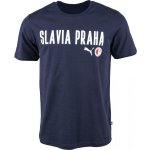 Puma Slavia Prague Graphic Tee DBLU Tmavě modrá Bílá Červená triko – Hledejceny.cz