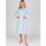 košile P Kasandra modrá kytka – Zboží Dáma