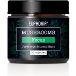 Euphoria Euphoria, Houbové kapsle Focus, Cordyceps & Lions Mane 30 kapslí – Hledejceny.cz