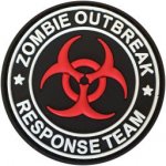 ARMED PATCHES PVC nášivka Zombie Oubreak, plná červená – Zboží Dáma
