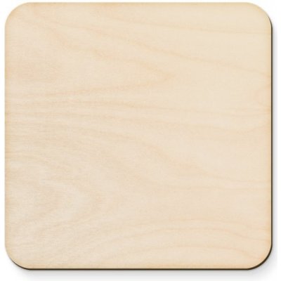 Dřevia Dřevěný podtácek zaoblený 10x10cm – Zboží Dáma