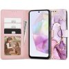 Pouzdro a kryt na mobilní telefon dalších značek TECH-PROTECT WALLET GALAXY A35 5G MARBLE