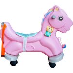Aga4Kids Plastový houpací koník 2v1 DS3802 Růžový – Zboží Dáma