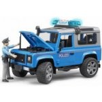 Bruder 2597 Policejní Land Rover Defender + policista a maják – Hledejceny.cz