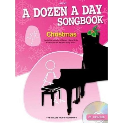 A Dozen A Day Songbook: Christmas Mini noty na sólo klavír + audio – Zboží Mobilmania