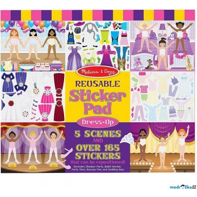 Samolepky Opakovaně použitelné Dívčí oblékání 165ks – Zboží Mobilmania