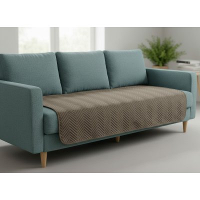 Mybesthome Přehoz na sedačku pohovku SAMUEL hnědá 170x210 cm – Zboží Dáma