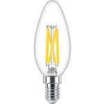 Philips LED žárovka E14 3,4W/40W stmívatelná, čirá, 2700K 230V B40 CL P449411 – Hledejceny.cz