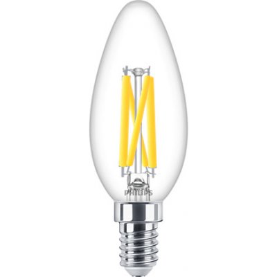 Philips LED žárovka E14 3,4W/40W stmívatelná, čirá, 2700K 230V B40 CL P449411 – Hledejceny.cz