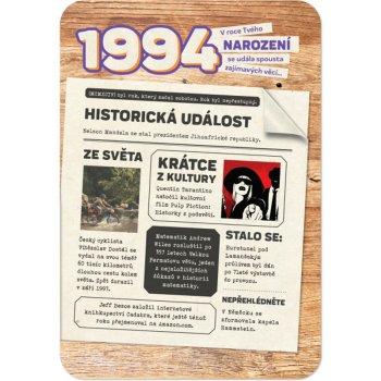 ALBI Retro přání - Narozeniny 1994