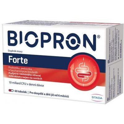 Biopron Forte probiotika + prebiotika na cesty nebo při průjmu 60 tobolek – Hledejceny.cz