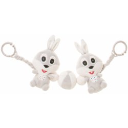 4 BABY Chrastítko na kočárek Toy RABBIT