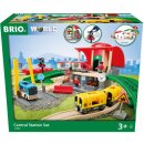 Dřevěný vláček Brio World 33989 Sada hlavního nádraží