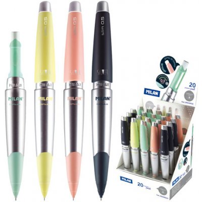 Milan Capsule Silver Slim HB 0.5 mm mix barev 449546 – Zboží Živě