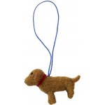 Klippan Švédsko Plstěná dekorace Dog pejsek 6 x 5 cm – Hledejceny.cz