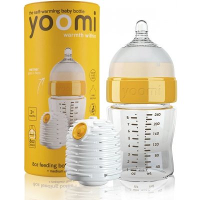 Yoomi 3 v 1 láhev + ohřívač + nabíječka na ohřívač žlutá 240ml od 479 Kč -  Heureka.cz