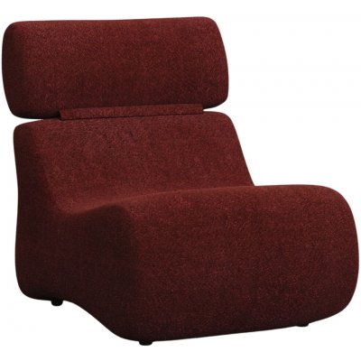 Kave Home Club Bordově červené bouclé – Hledejceny.cz