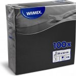 Wimex Ubrousek PAP FSC Mix 1V černý 33x33cm 100ks – Sleviste.cz