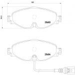 BREMBO Sada brzdových destiček, kotoučová brzda P 85 126 – Sleviste.cz