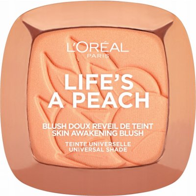 L'Oréal Paris Wake Up & Glow Life’s a Peach tvářenka 01 Peach Addict 9 g – Zbozi.Blesk.cz