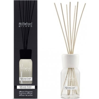 Millefiori Milano Difuzér a stébla Natural White Paper Flowers 100 ml – Hledejceny.cz
