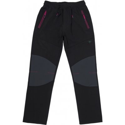 xcena Softshellové černé vyteplené tepláky – Zboží Mobilmania