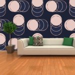 Tapeta SABLIO Kruhy a puntíky 208x125 cm – Zboží Dáma