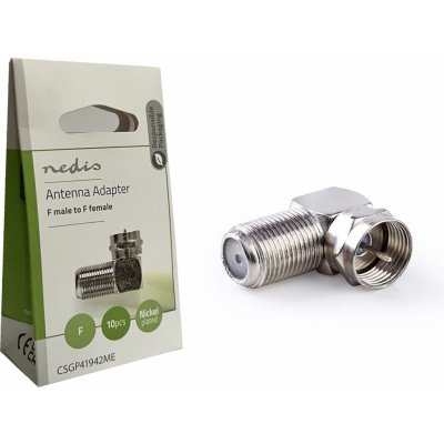 Nedis CSGP41942ME F-konektor úhlový - 10ks – Hledejceny.cz