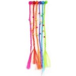 Teddies Sponky Skřipce do vlasů 6ks s barevnými copánky 30cm – Zboží Dáma