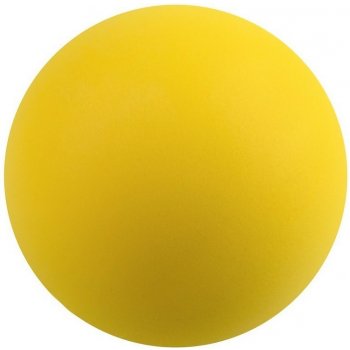Molitanový softový míček 40 mm celohladký Žlutá
