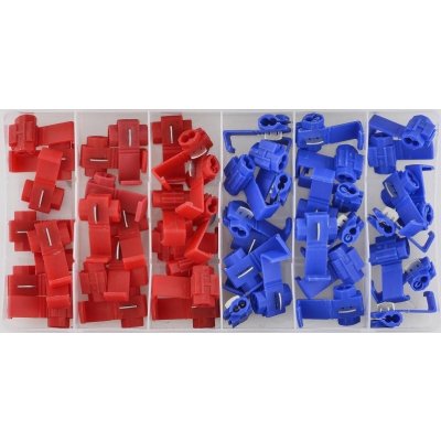 Rychlokonektory k propojení elektrických drátů, pro průměr 0.5 - 2.5 mm, sada 50 kusů – Zboží Mobilmania