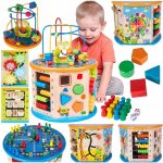 Majlo Toys edukační kostka s labyrintem Activity Cube 8v1 – Zbozi.Blesk.cz