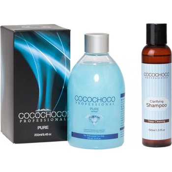 Cocochoco Pure Brazilský keratin 250 ml + čistící šampon 150 ml dárková sada